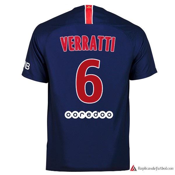 Camiseta Paris Saint Germain Primera equipación Verratti 2018-2019 Azul